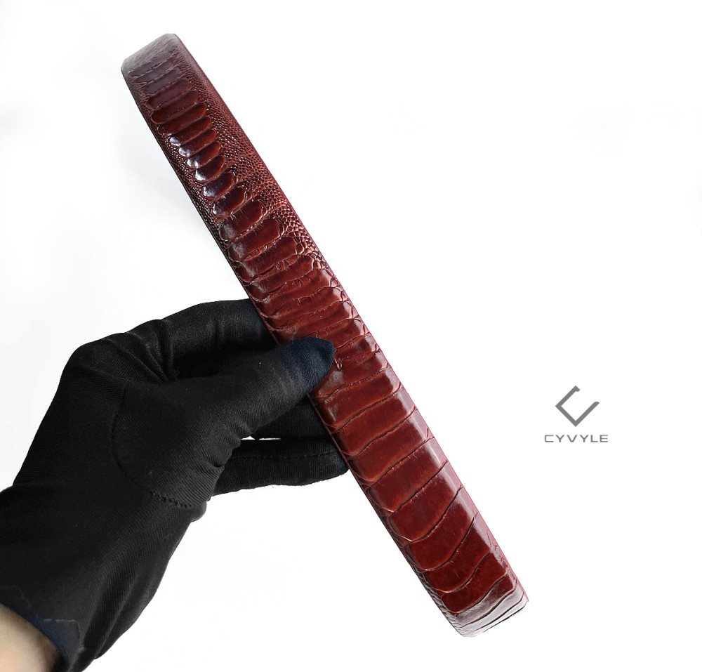 Thắt lưng da chân đà điểu to35nd - 4